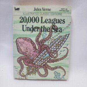 20,000 Leagues Under The Sea by Jules Verne Illustrated Classic Editions 1977
